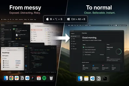 How I Hide My Screen Instantly When Working in Public thumbnail